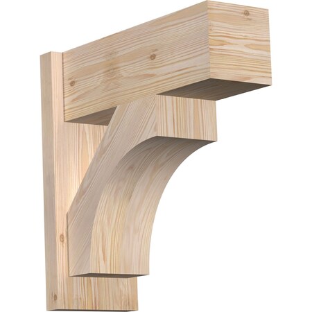 Ekena Millwork Westlake Block Smooth Outlooker, Douglas Fir, 7 1/2"W x 20"D x 20"H OUT08X20X20WTL05SDF